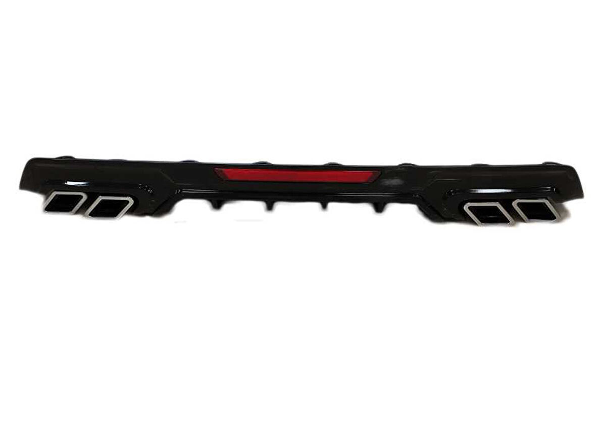 Honda Civic Fc5 2016-2020 Difüzör Kare Egzoz Piano Black