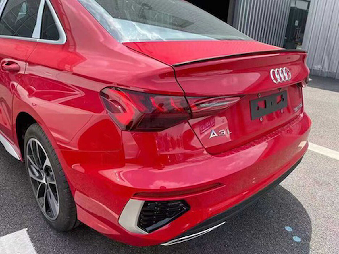 Audi A3 Sedan 2021+ S3 Piano Spoiler Black