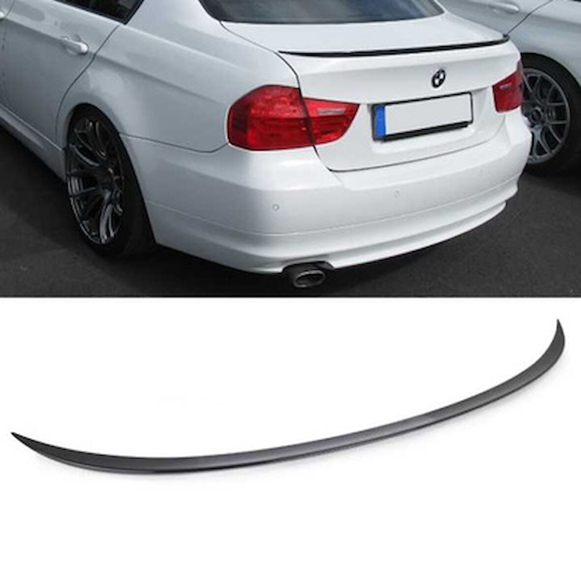 Bmw 3 Serisi E90 2005-2012 MP Spoiler Parlak Siyah