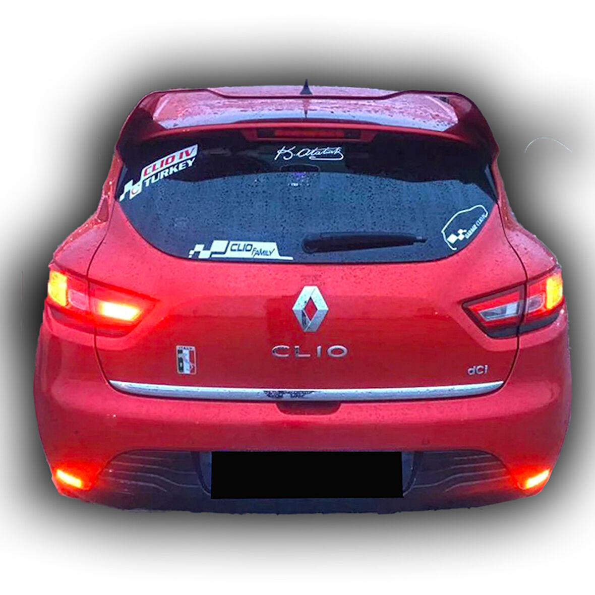 Renault Clio 4 RS Spoiler Boyasız