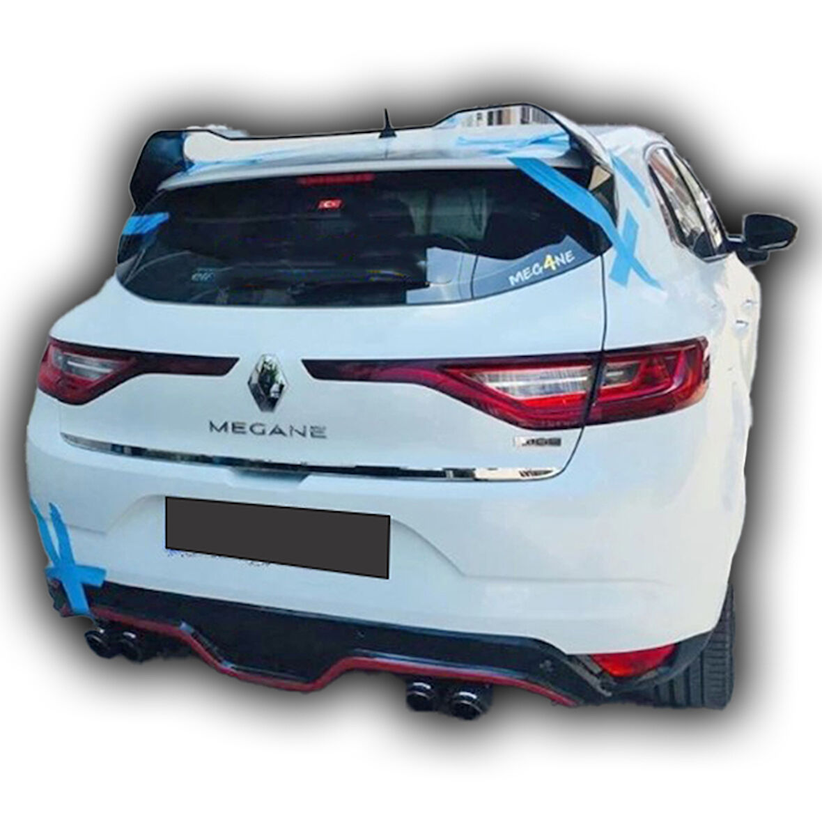 Renault Megane 4 HB Rs Spoiler Boyasız