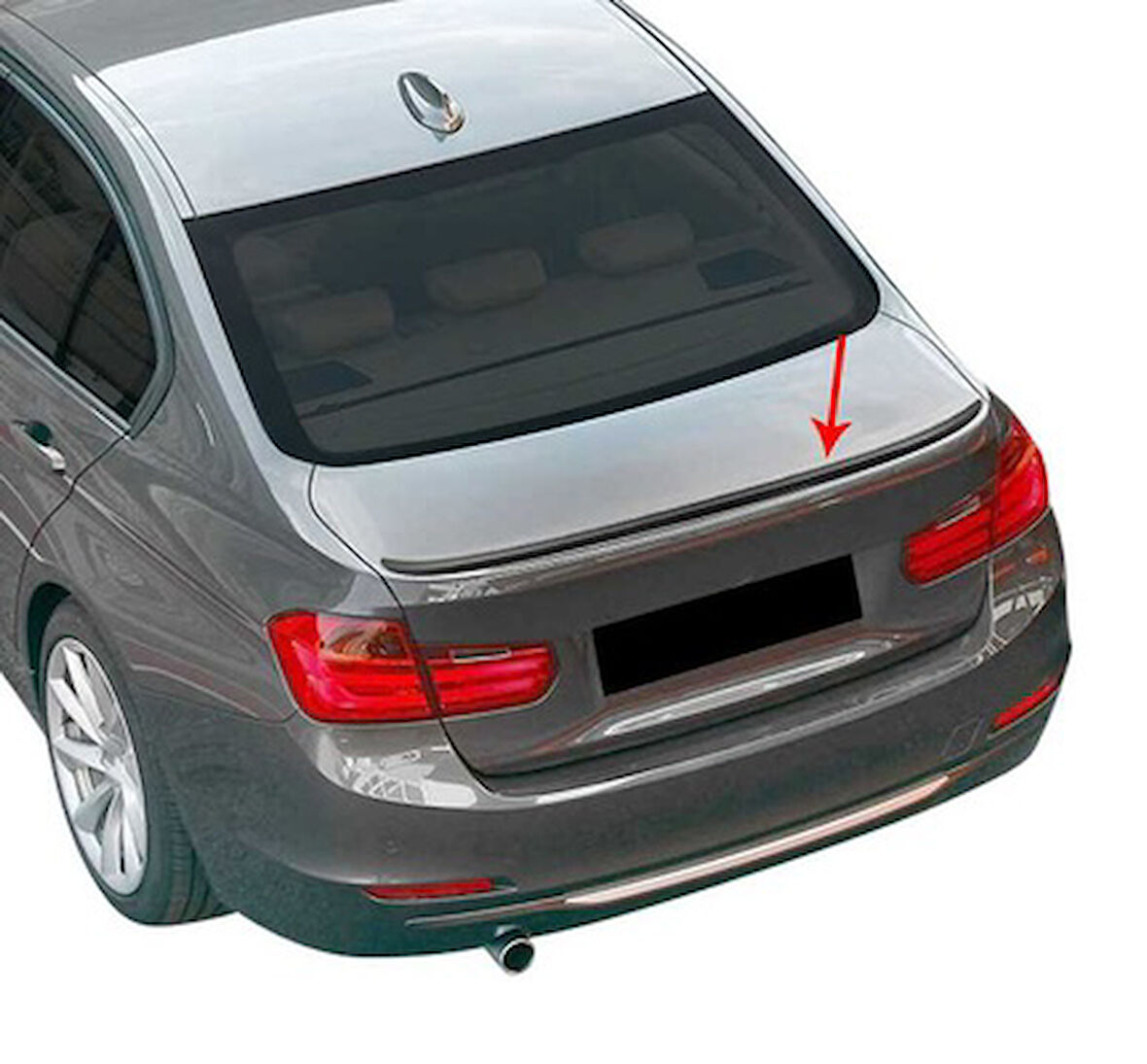 Bmw 3 Serisi 2012-2018 F30 Mp Spoiler Parlak Siyah