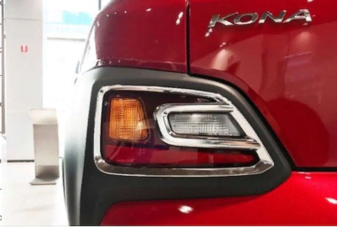 Hyundai Kona Arka Sis Kaplama - Krom