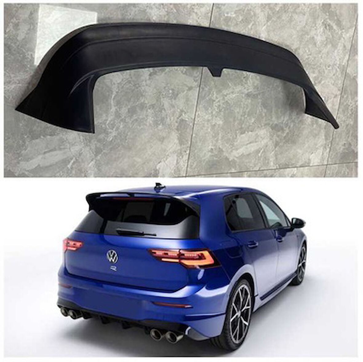 Volkswagen Golf 8 Spoiler Parlak Siyah