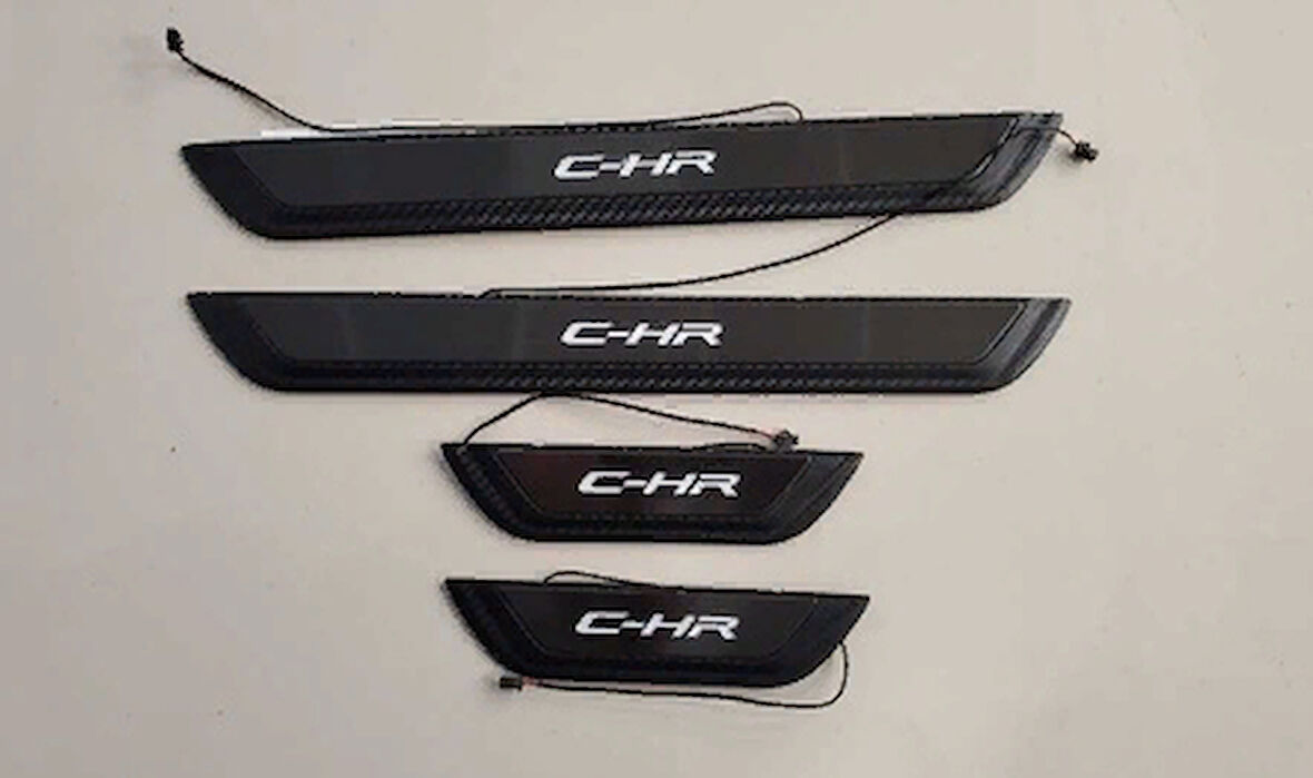 Toyota C-HR 2016-2019 Işıklı Kapı Eşiği Mavi