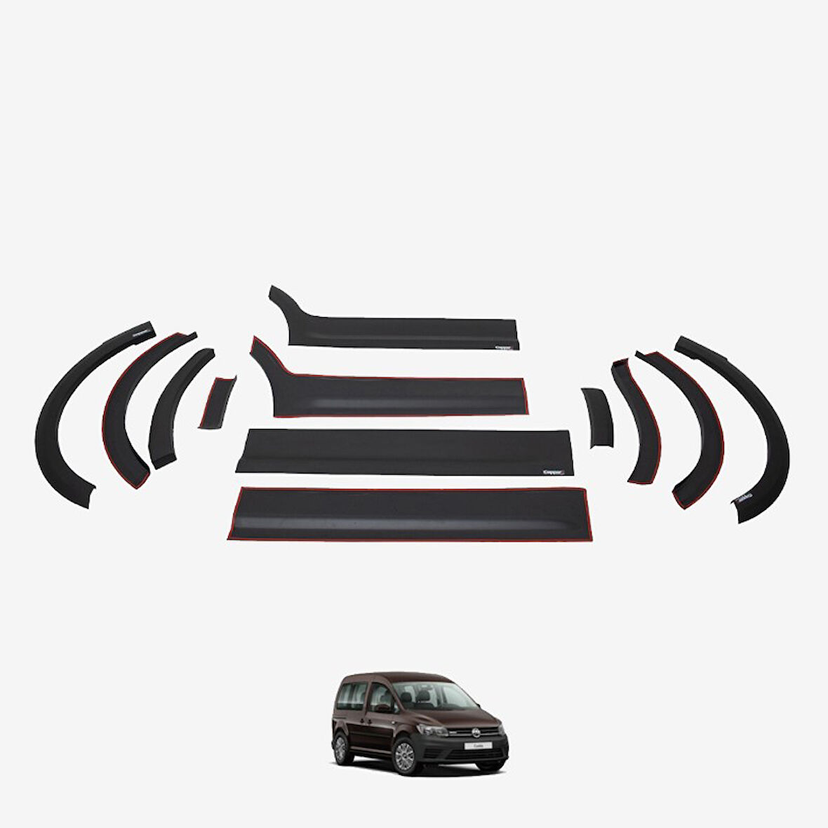 Volkswagen Caddy 2010-2015 Dodik Set 12 Parça Kısa Şase Sol Sürgü