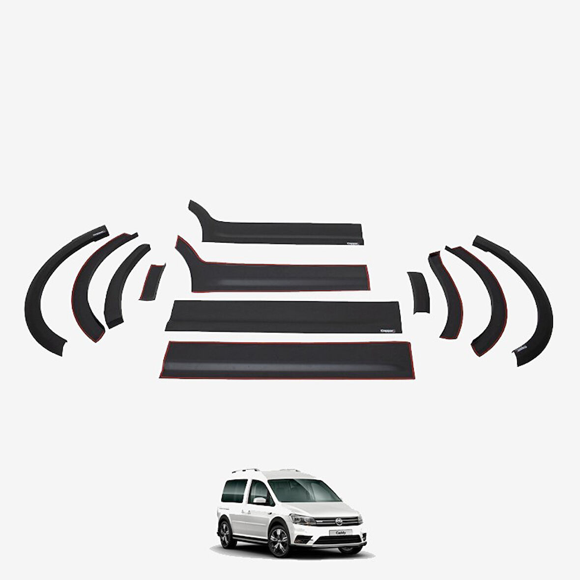 Volkswagen Caddy 2015-2020 Dodik Set 12 Parça Kısa Şase Sol Sürgü
