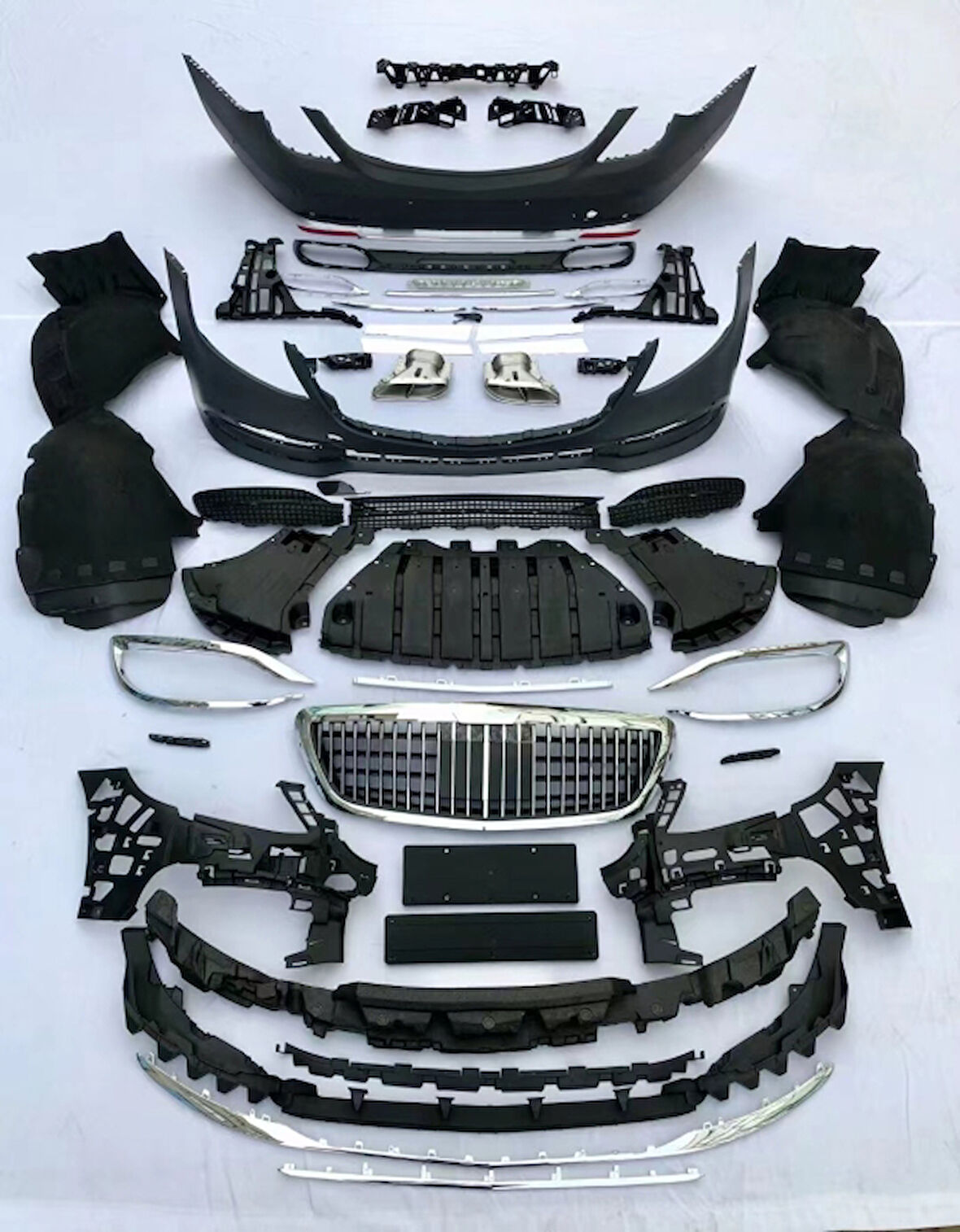 Mercedes W222 S Serisi 2014-2020 Uyumlu Maybach Body Kit