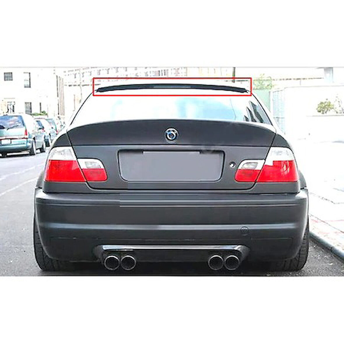 Bmw E46 19998-2005 Coupe Cam Üstü Spoiler