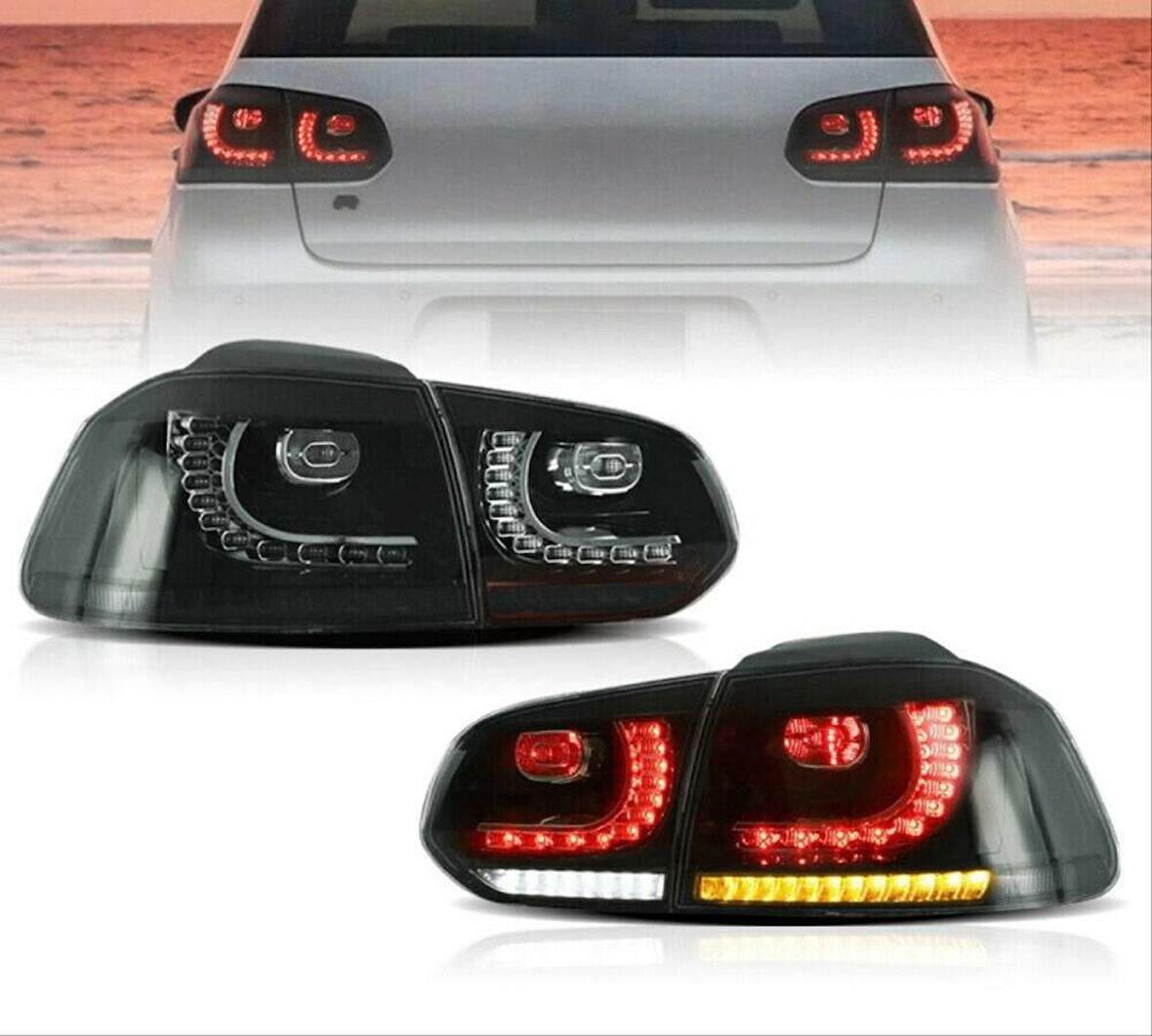 Volkswagen Golf 6 R20 Görünülü Led Stop Smoke