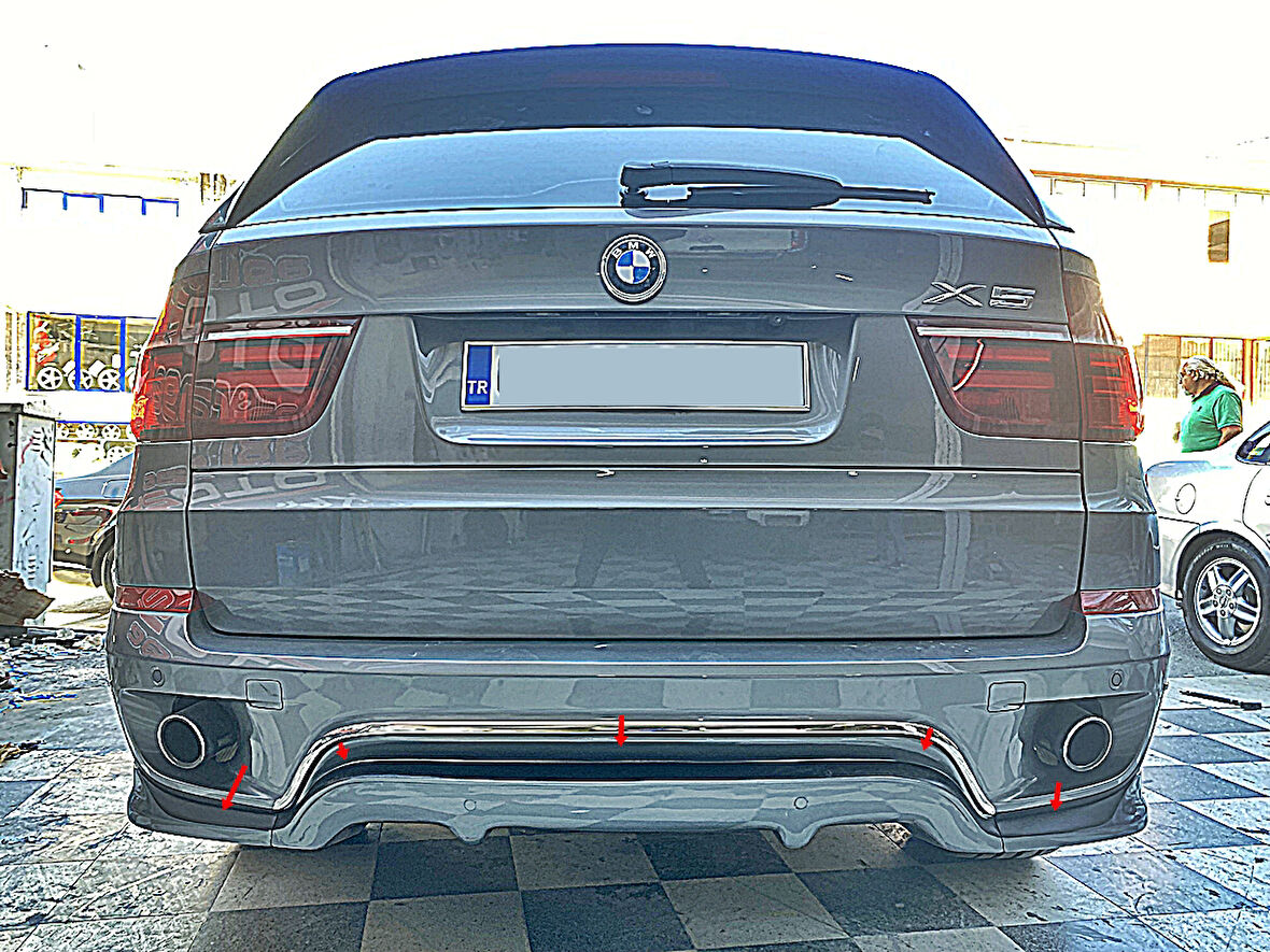 Bmw X5 E70 2007-2013 Arka Tampon Eki 3 Parça