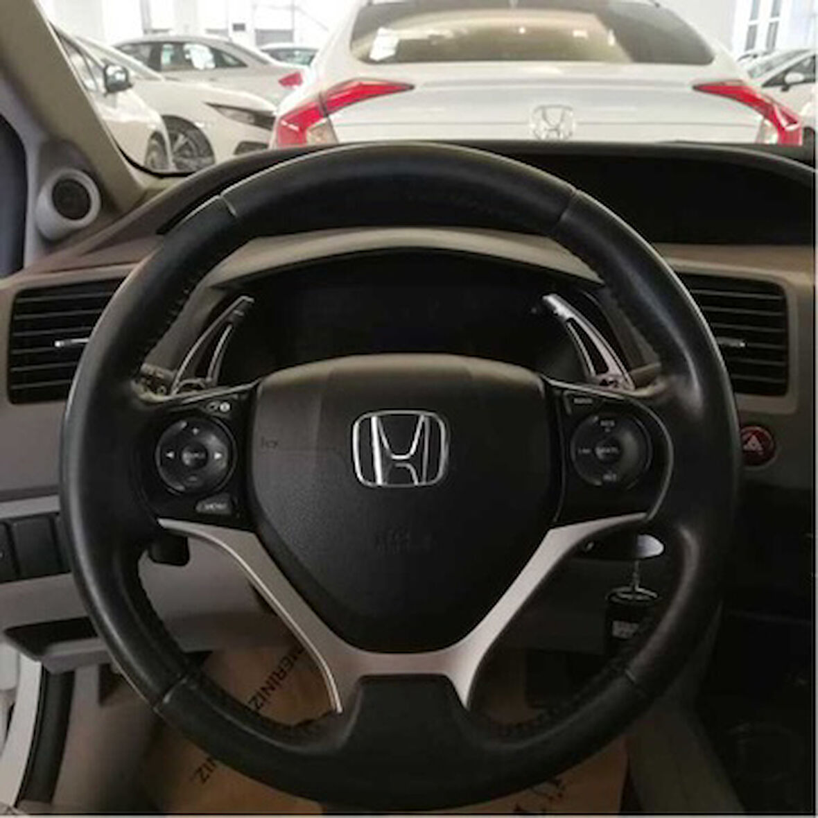 Honda Civic FB7 2012-2015 Paddle Shift Gri (F1 Vites Pedal Kulakçığı)