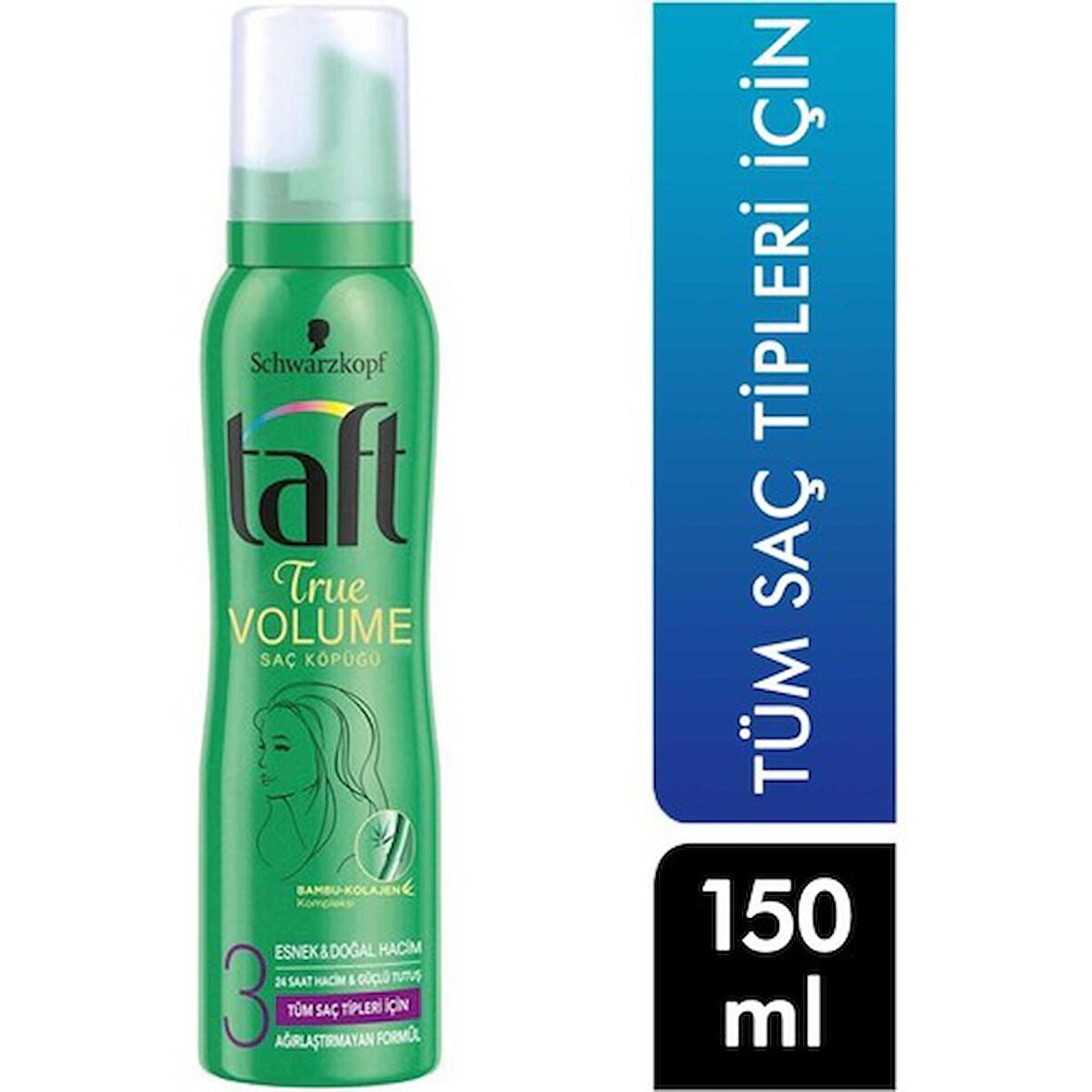 Taft Saç Şekillendirici Köpük 150 ml True Volume Tüm Saç Tipleri 8690572797181 Saç Kremi