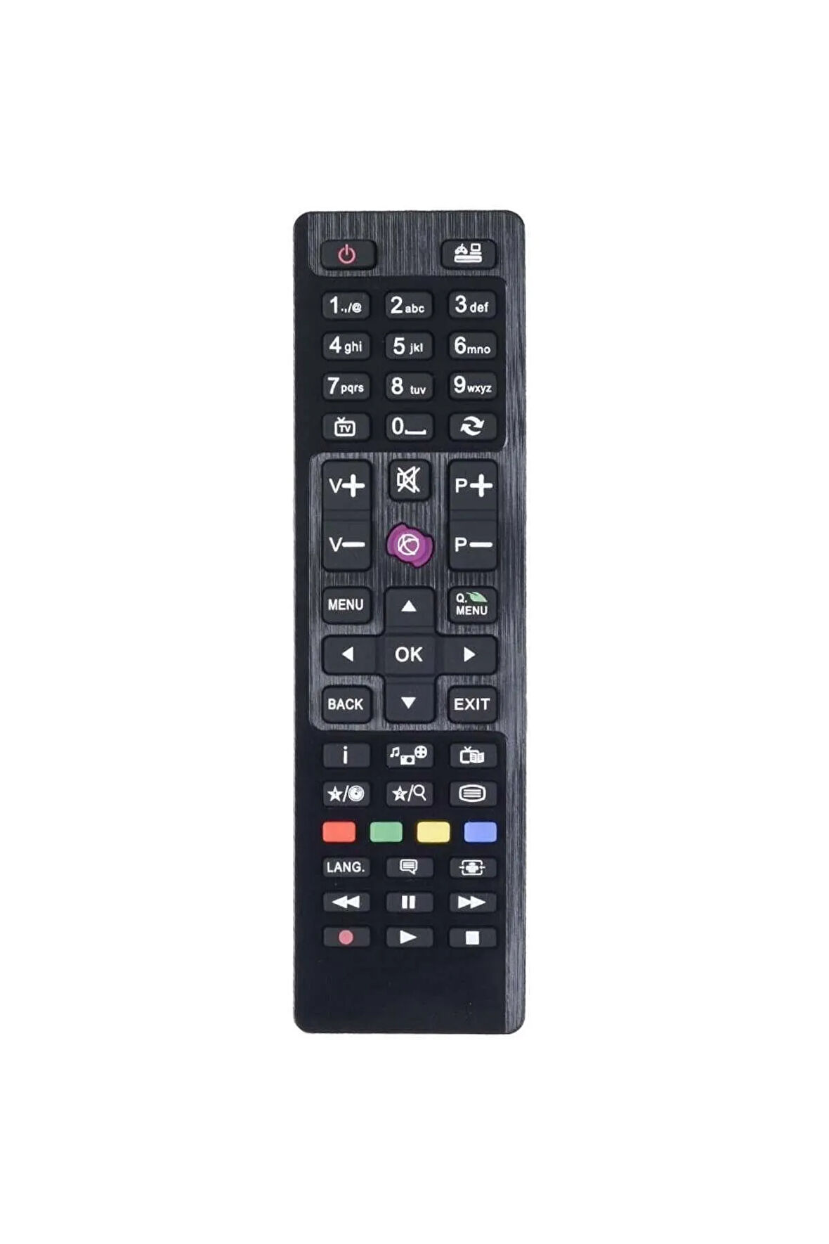 Kisa Mor Tuş Çift Kod Led Tv Televizyon Uzaktan Kumanda TR-202
