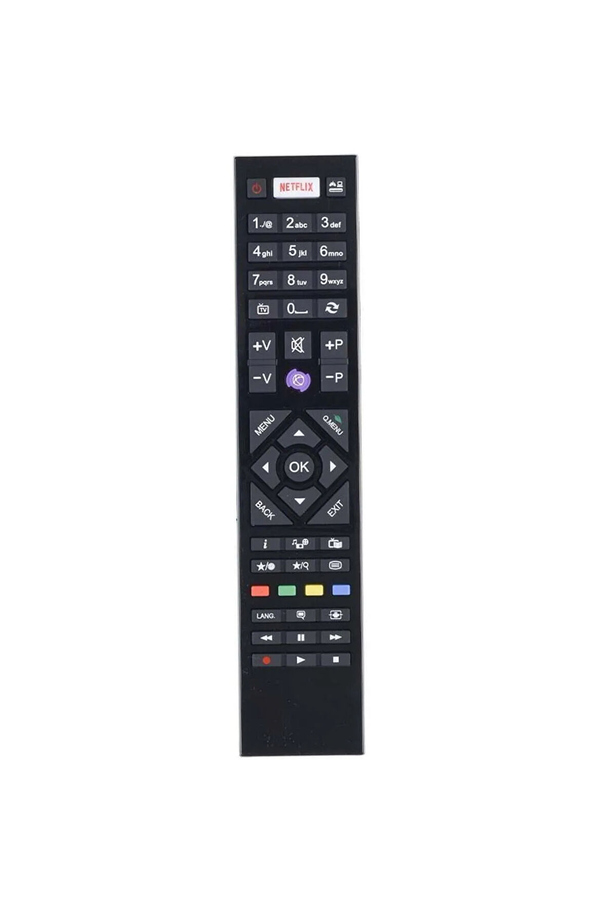 Netflix Ve Mor Tuşlu Led Tv Televizyon Uzaktan Kumanda TR-205