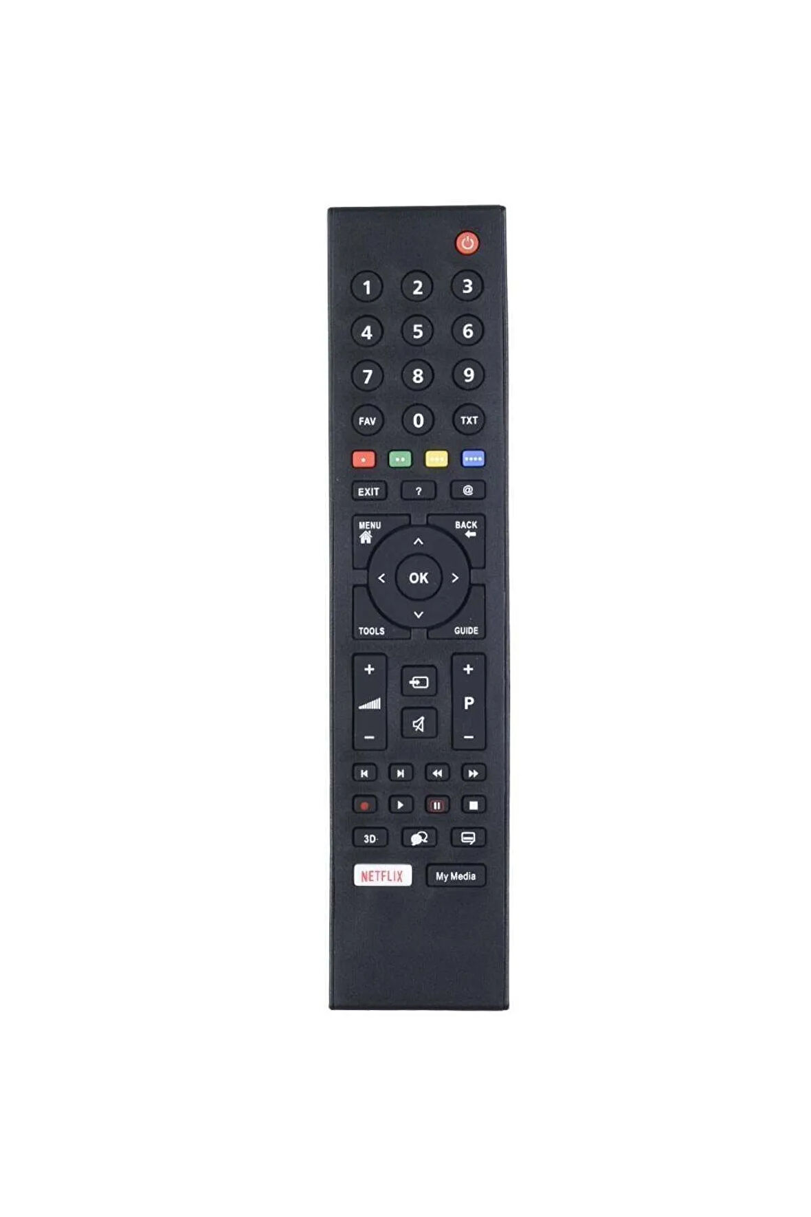 Arçelik Beko Netflix My Media Uyumlu Tuşlu Tv Televizyon Uzaktan Kumanda TR-304