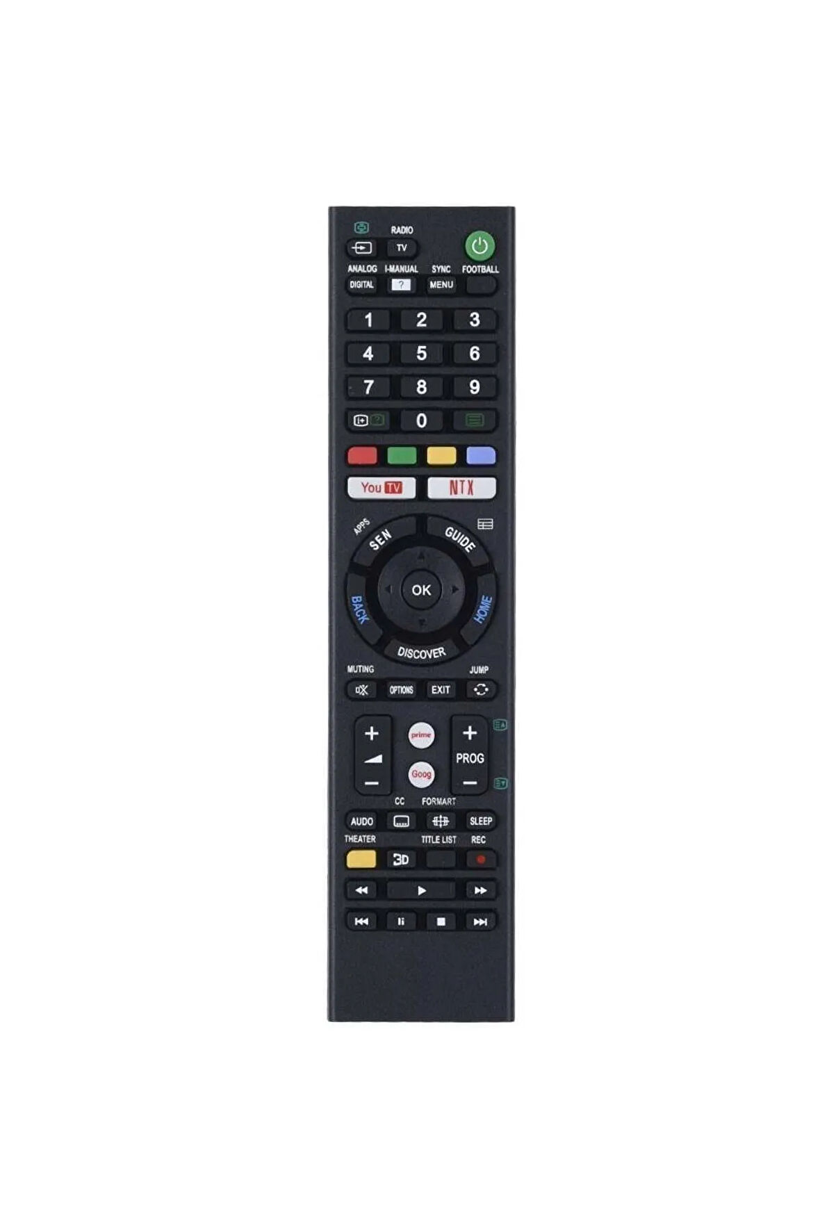 Sony Youtube Netflix Google Play Prime Video Led Tv Televizyon Uzaktan Kumanda TR-701