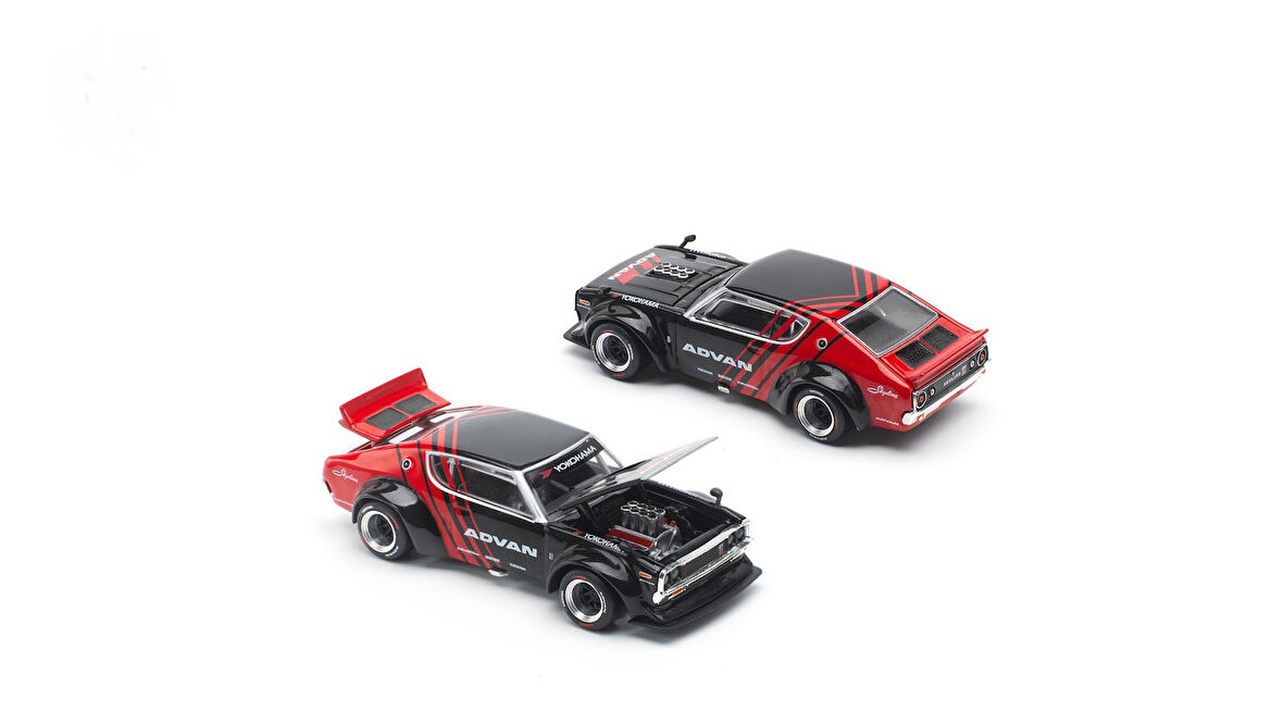 Nissan Skyline Gt R Drift Kenmeri Advan Livery 1:64 Scale Pop Race 