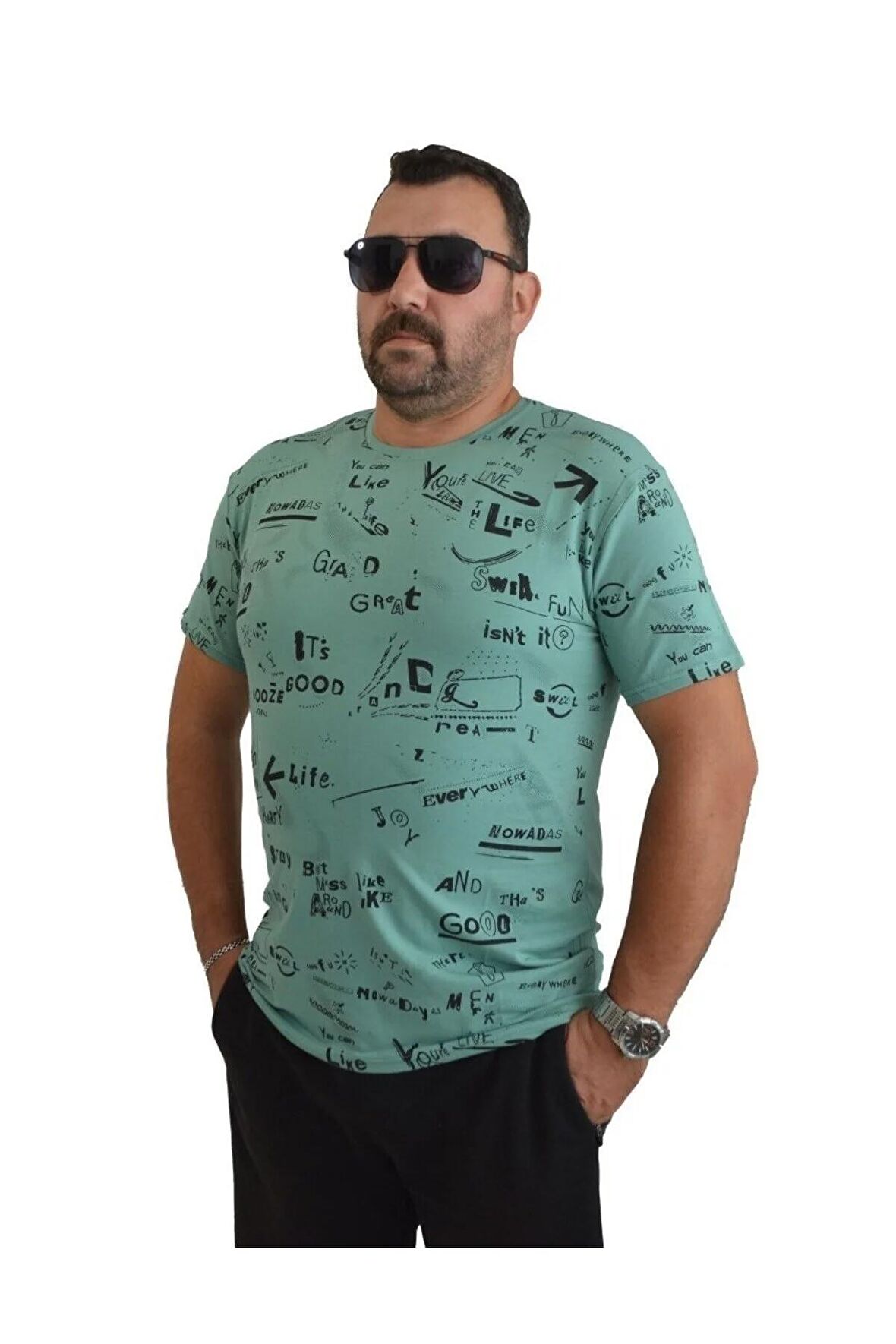 Erkek Bisiklet Yaka Tişört