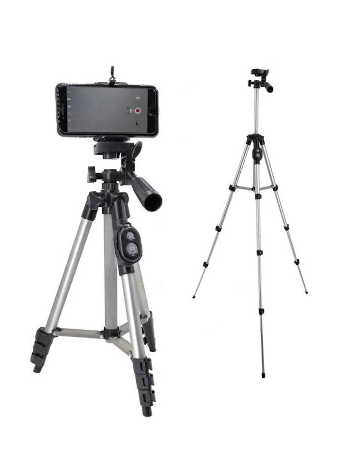 DK-3888 Bluetooth Kumandalı Tripod 32 - 106 CMGri - Siyah