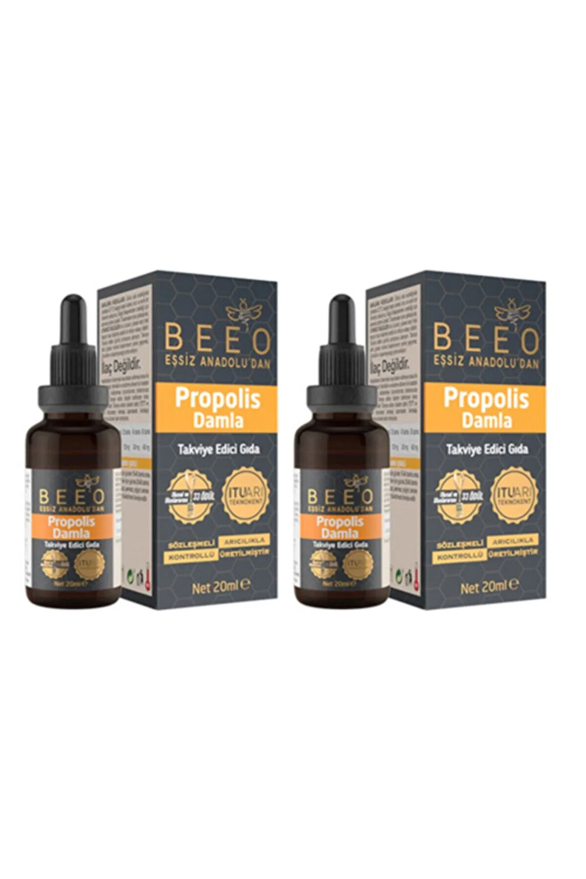 Bee'o Propolis Damla 20 Ml / 2 Adet