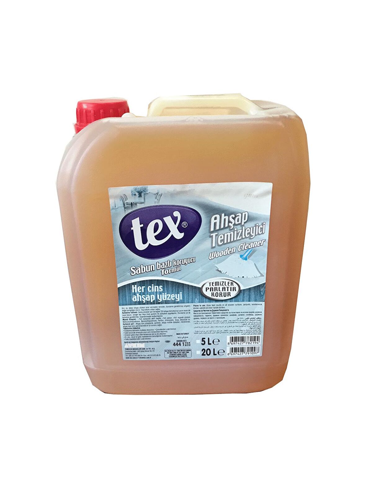 Tex Ahşap Temizleyici 5 lt