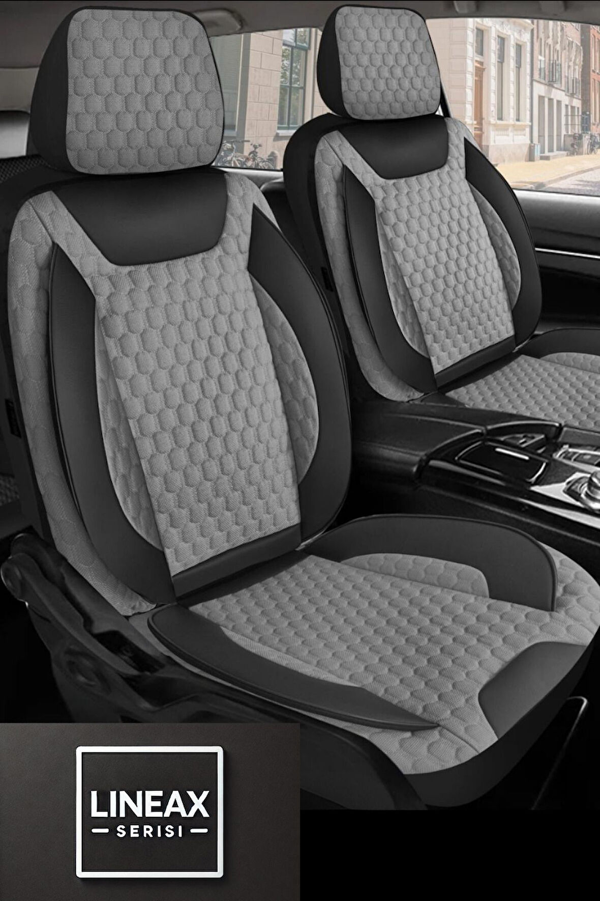 Peugeot 206 1998-2012 Aracınıza Uyumlu Siyah LineaX Serisi Kabartmalı Özel