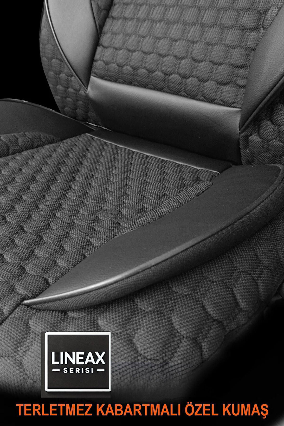 Dacia Dokker Hafif Ticari 2007-2012 Aracınıza Uyumlu Siyah LineaX Serisi Kabartmalı Özel