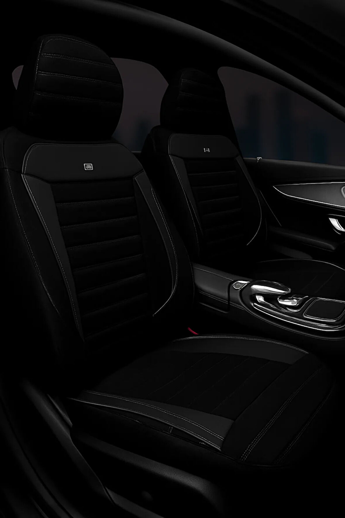 Peugeot 207 / Cc / Sw 2006–2014 Pulse Serisi Raşel Siyah Koltuk Kılıfı