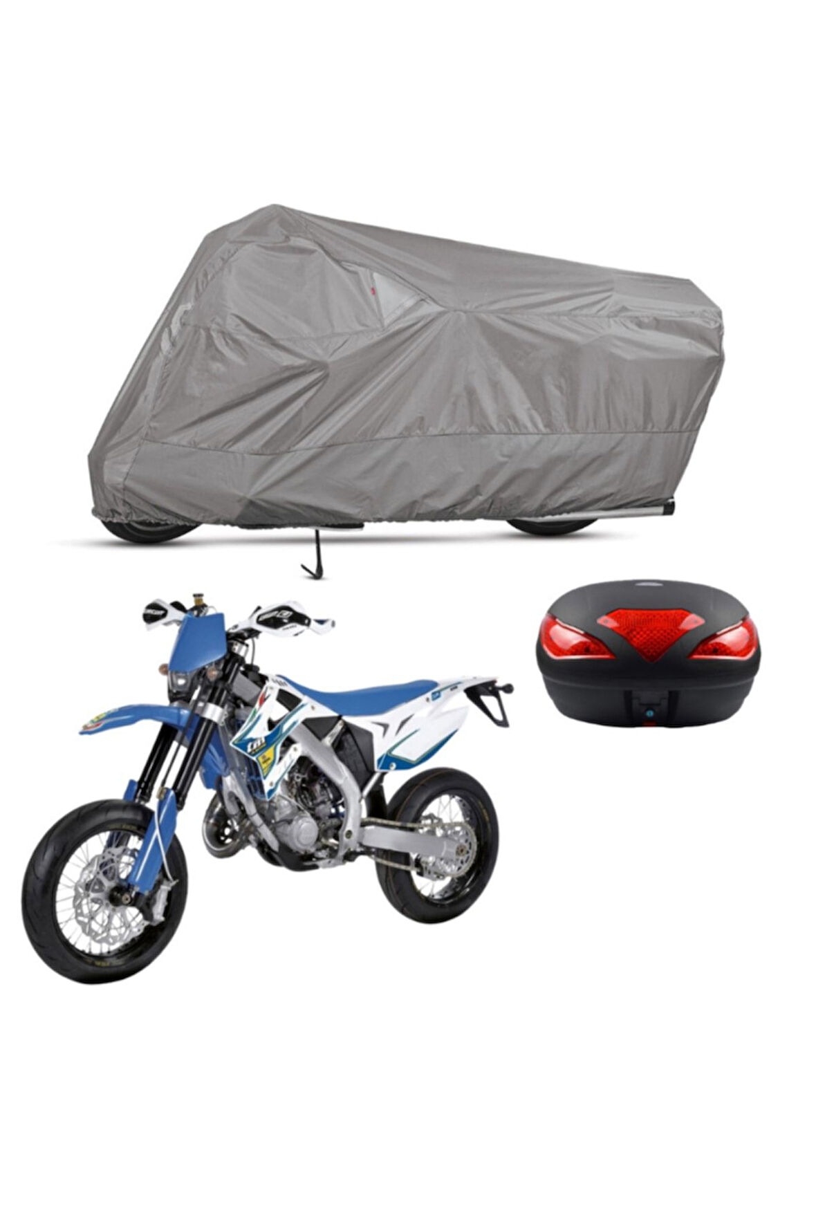 Tm Racing Smr 250 Fes Arka Çanta Uyumlu   Motor Motosiklet Brandası Bağlantı Tokalı 4 Mevsim Su Geçirmez