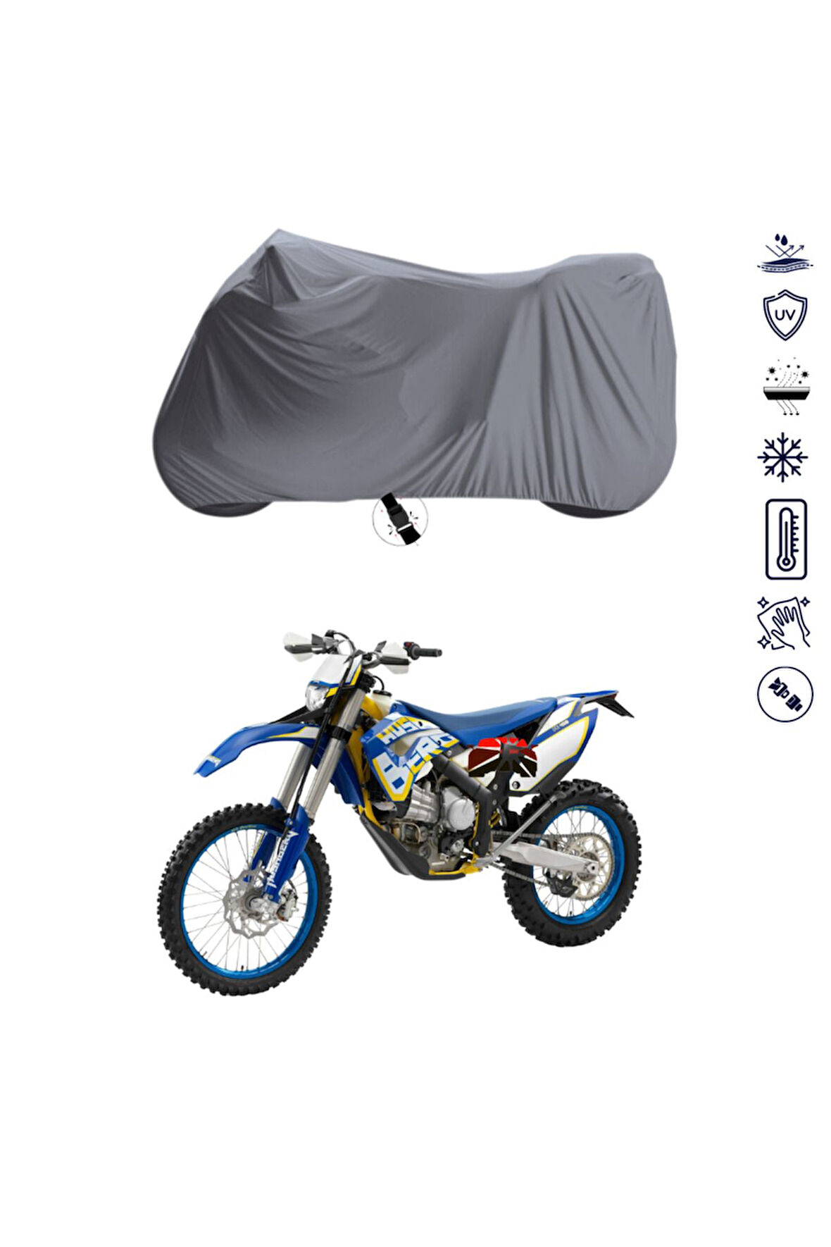 Husaberg Fe 450  Motor Motosiklet Brandası Bağlantı Tokalı 4 Mevsim Su Geçirmez