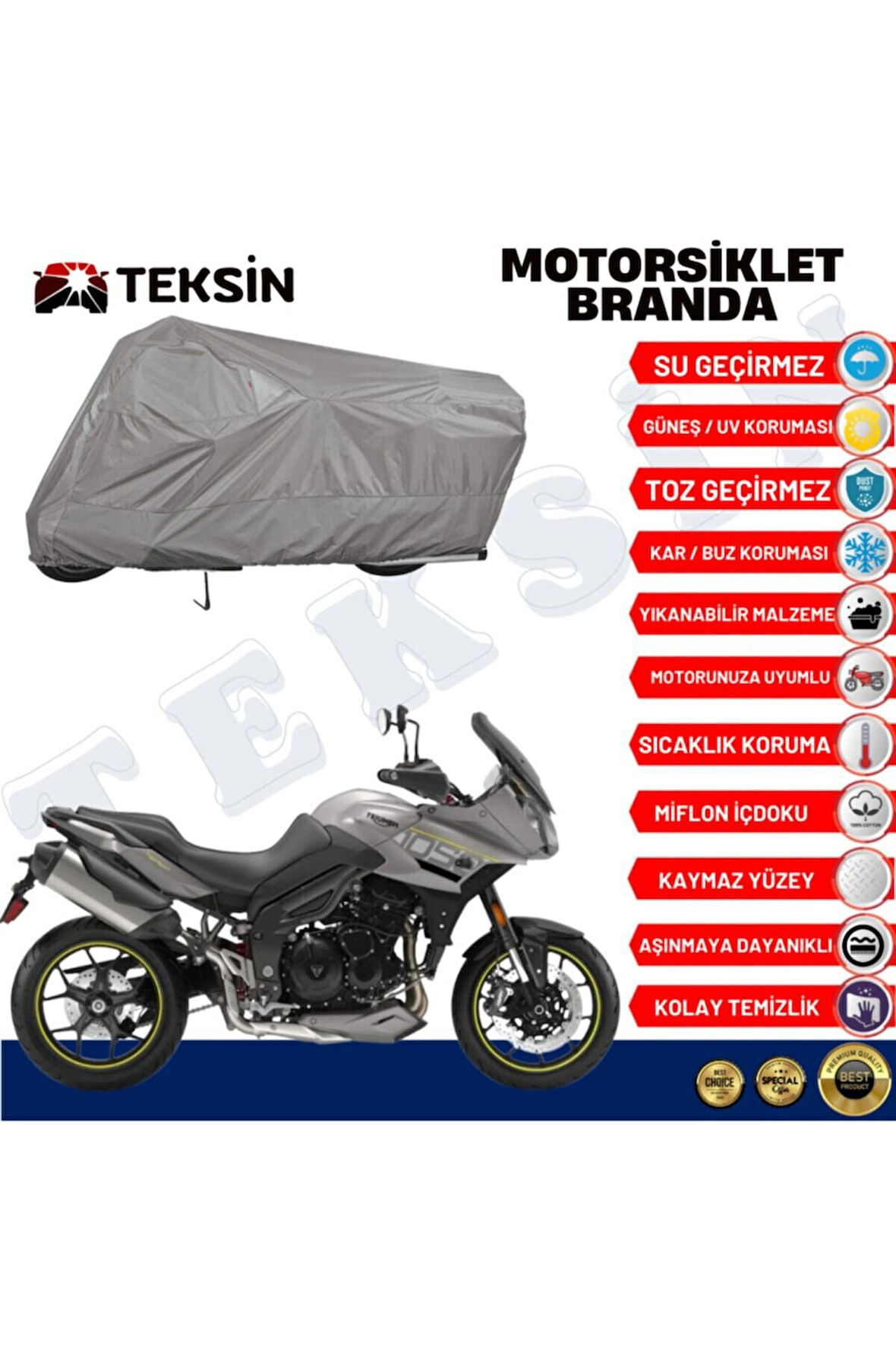 Triumph Tiger 1050  Motor Motosiklet Brandası Bağlantı Tokalı 4 Mevsim Su Geçirmez