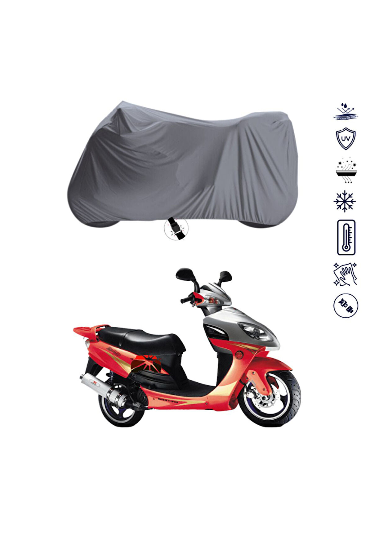 Baotian BT125  Motor Motosiklet Brandası Bağlantı Tokalı 4 Mevsim Su Geçirmez