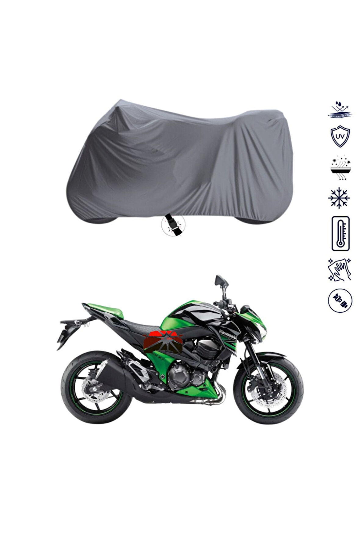 Kawasaki Z 800 Motor Motosiklet Brandası Bağlantı Tokalı 4 Mevsim Su Geçirmez