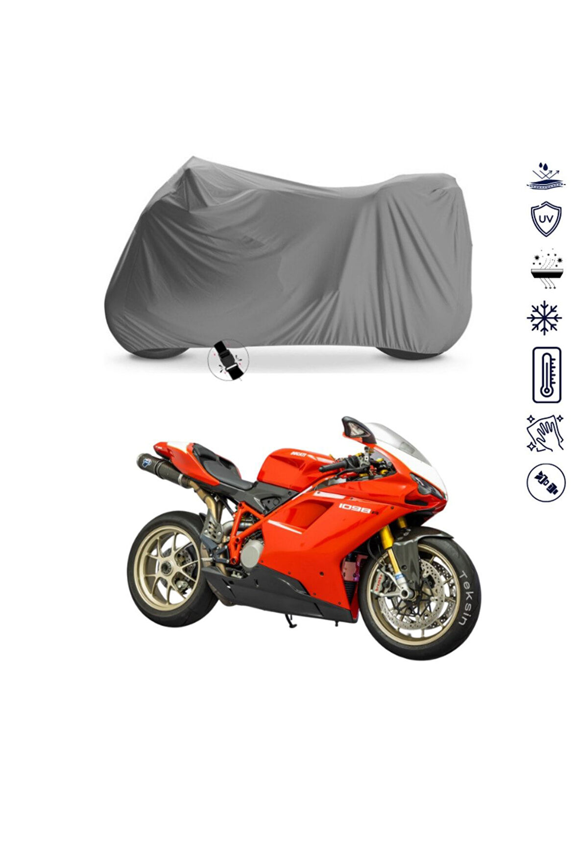 Ducati 1098 R Motor Motosiklet Brandası Bağlantı Tokalı 4 Mevsim Su Geçirmez