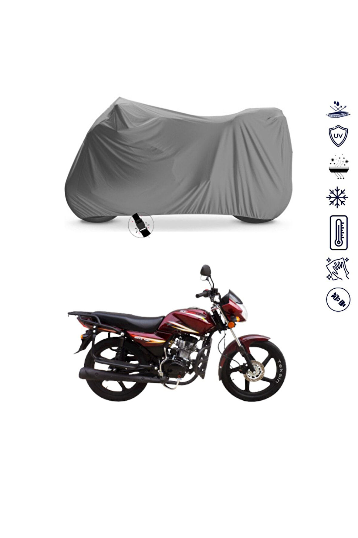 Stmax Rota 100 Motor Motosiklet Brandası Bağlantı Tokalı 4 Mevsim Su Geçirmez