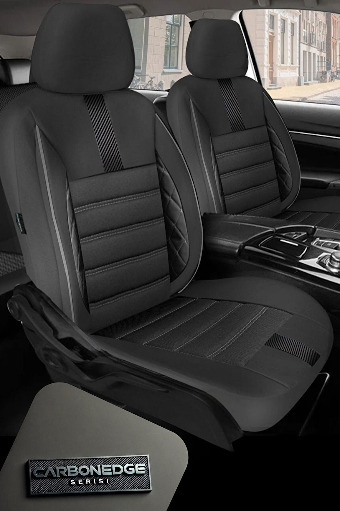 Toyota C-Hr Suv 2016 ve Sonrası Aracınıza Uyumlu Siyah CarbonEdge Serisi Tay Tüyü