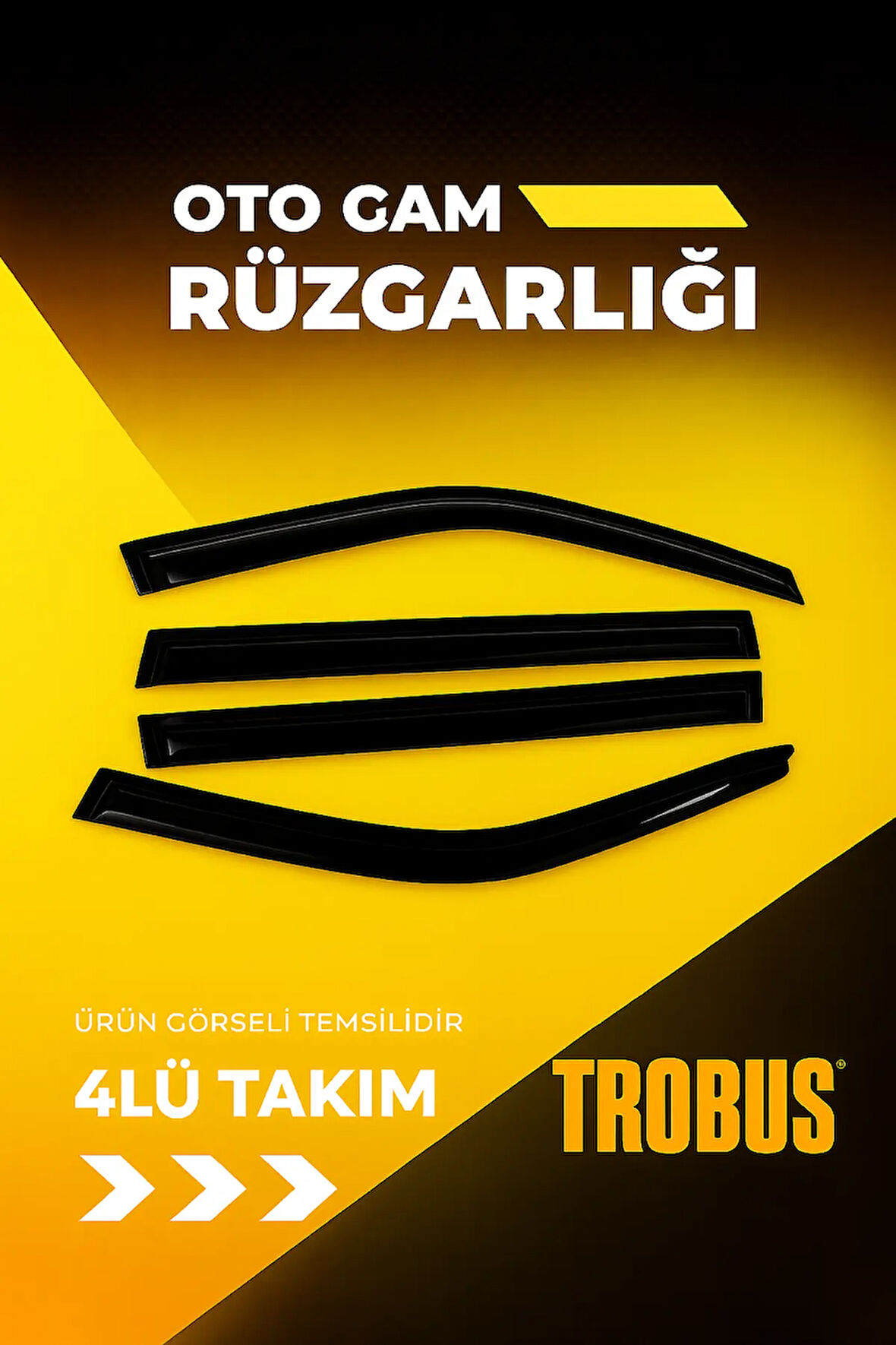 Hyundai Accent Era Sedan 2011 Cam Rüzgarlığı 4'lü Takım