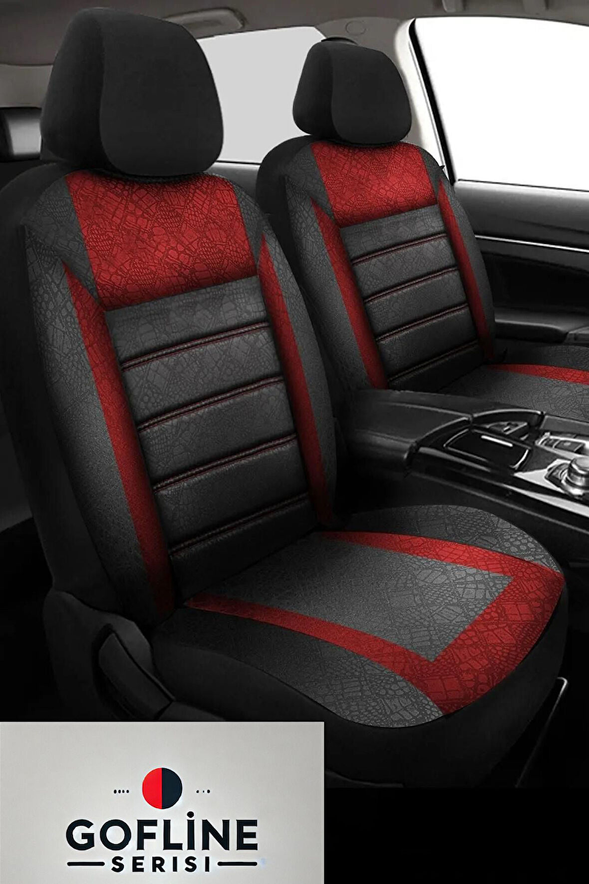 Hyundai I30 (2007–SONRASI) Uyumlu Kırmızı Gofline Serisi Serisi Dokuma
