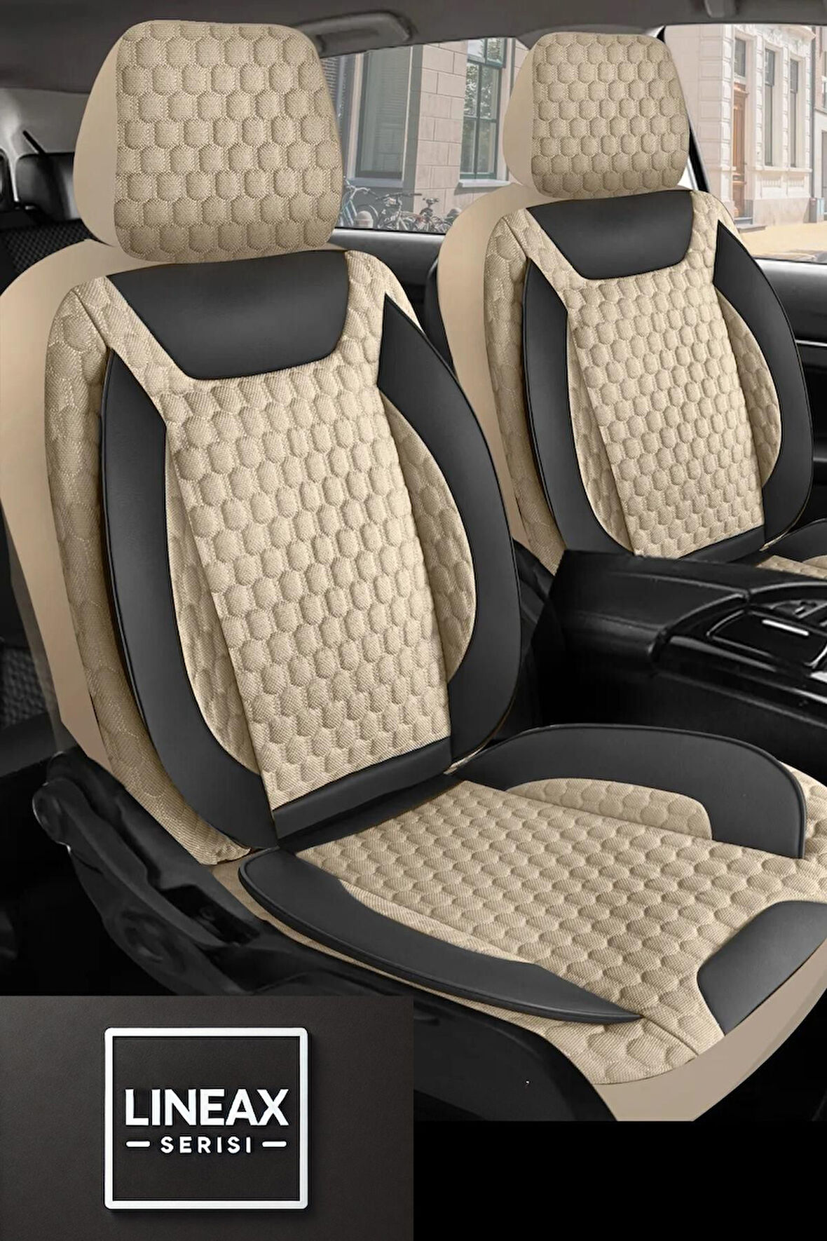 Renault Laguna 2 Sedan 2004-2009  Aracınıza Uyumlu Füme LineaX Serisi Kabartmalı Özel