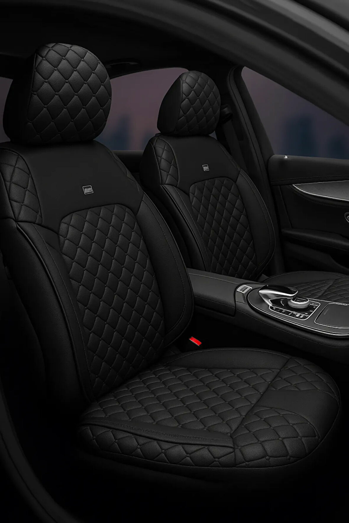 Ford Fiesta 2003-2008 Monaco Serisi Eviza Siyah Koltuk Kılıfı