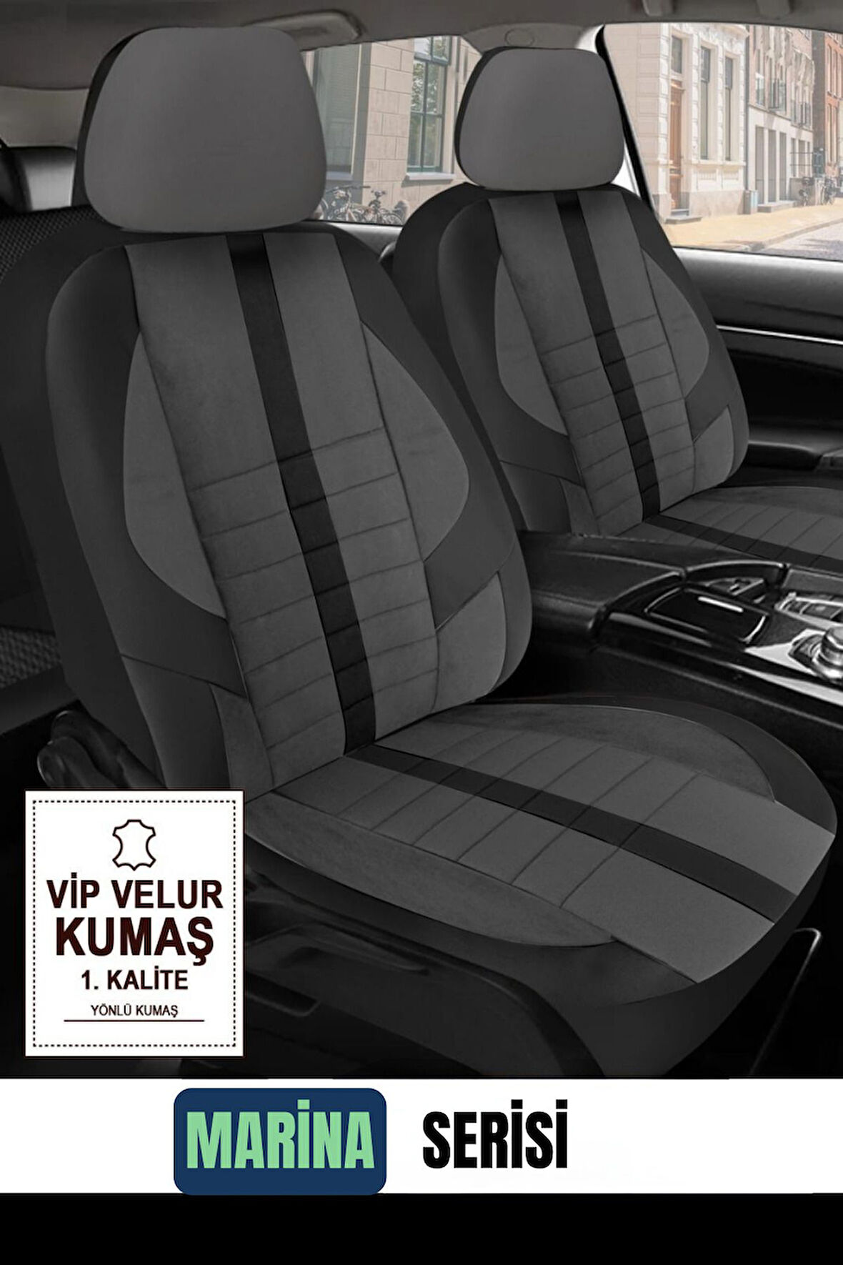 Mercedes 190-W201 Sedan 1990  Aracınıza Uyumlu Krem Velür Serisi Deri Kılıf