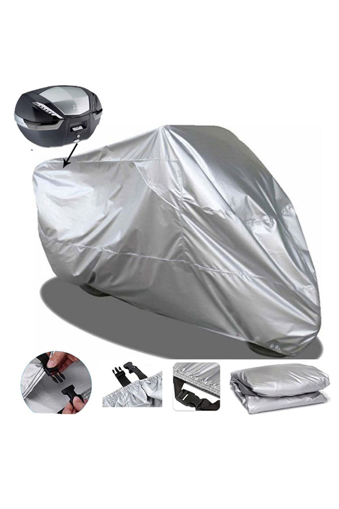 Volta Vs2 Elektrikli Arka Çanta Uyumlu Motorsiklet Brandası