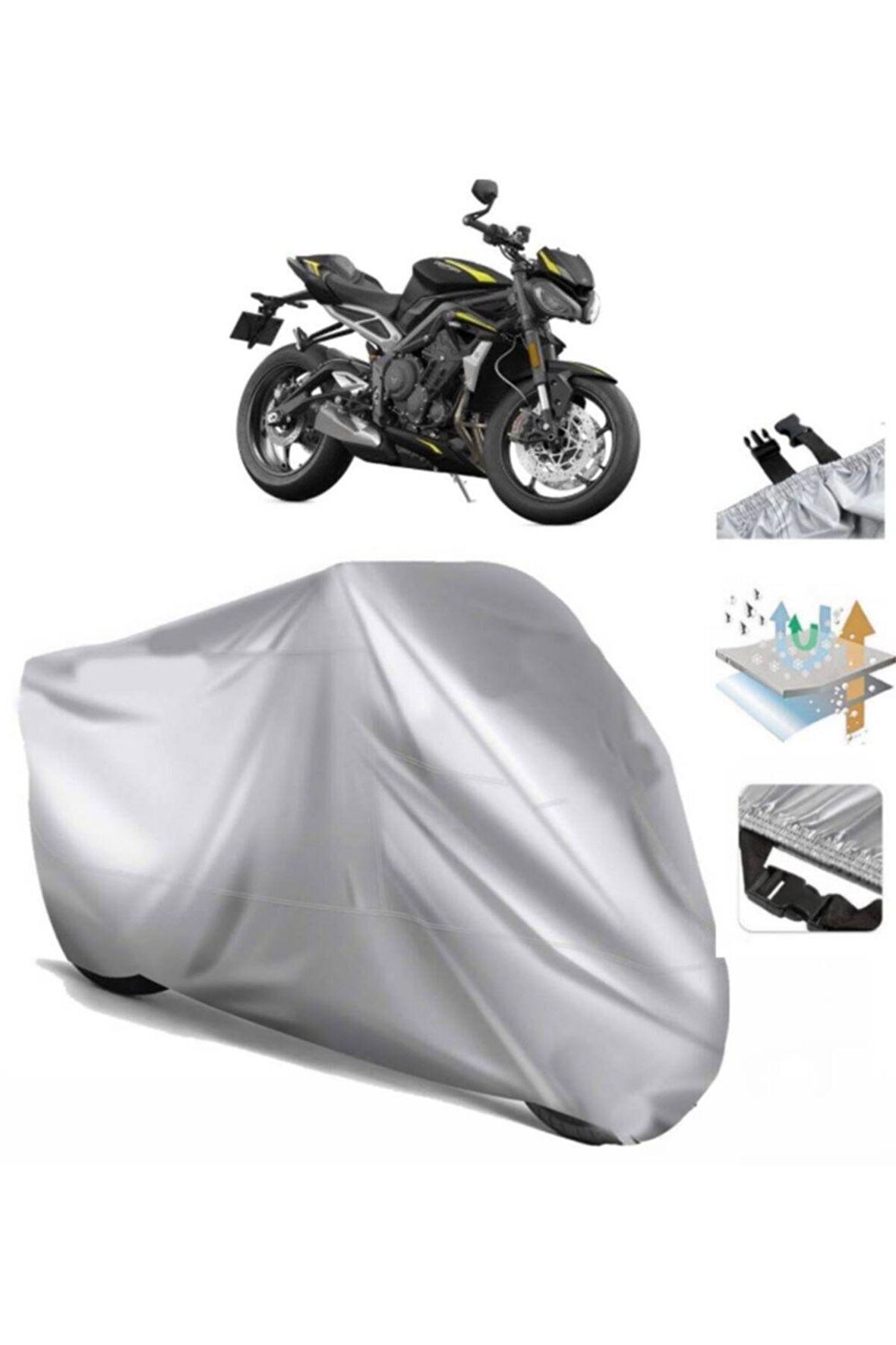 Triumph Street Triple Motosiklet Brandası Arka Çanta Uyumlu (bağlantı Tokalı)