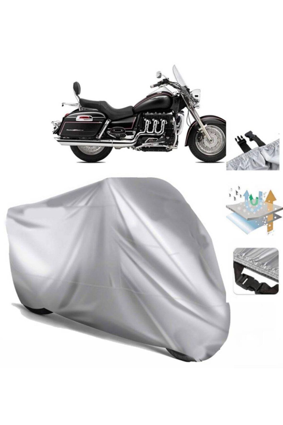 Triumph Roadster 3 Touring Motosiklet Brandası Arka Çanta Uyumlu (bağlantı Tokalı)