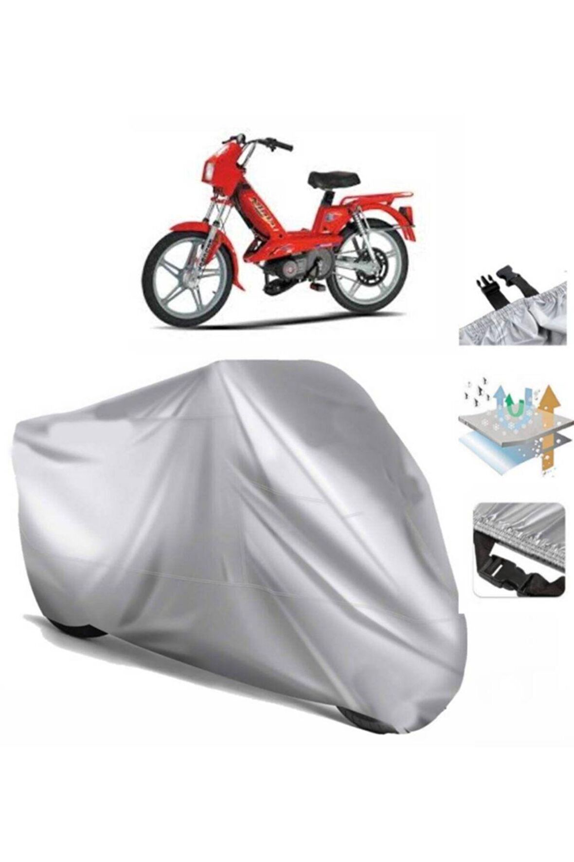 Peugeot Ninja 103 Motosiklet Brandası Arka Çanta Uyumlu (bağlantı Tokalı)