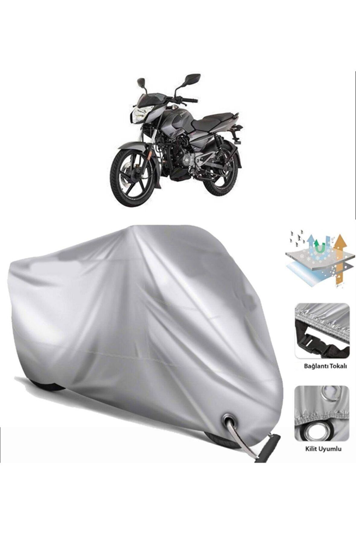 Bajaj Pulsar Ns 125 Motosiklet Brandası Arka Çanta Uyumlu (bağlantı Tokalı)