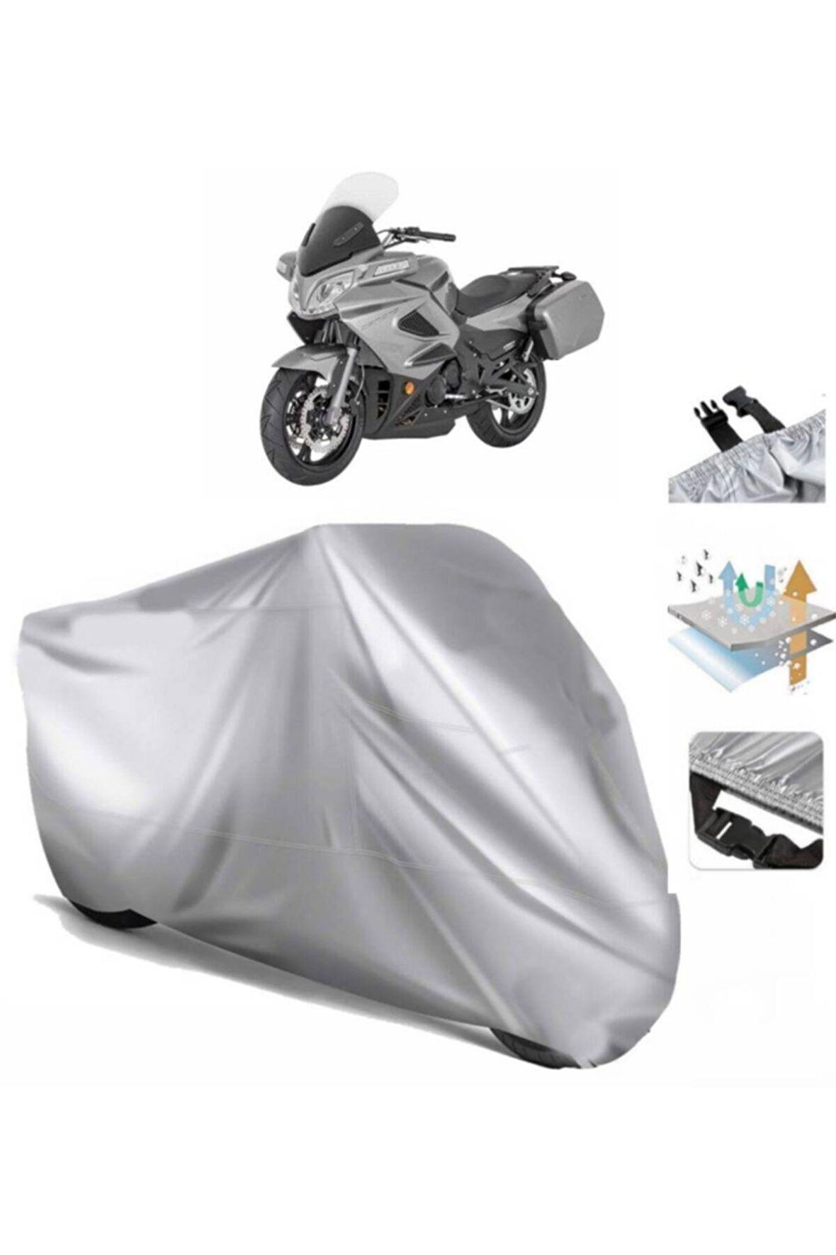 Cf Moto 650 Tk Motosiklet Brandası Arka Çanta Uyumlu (bağlantı Tokalı)