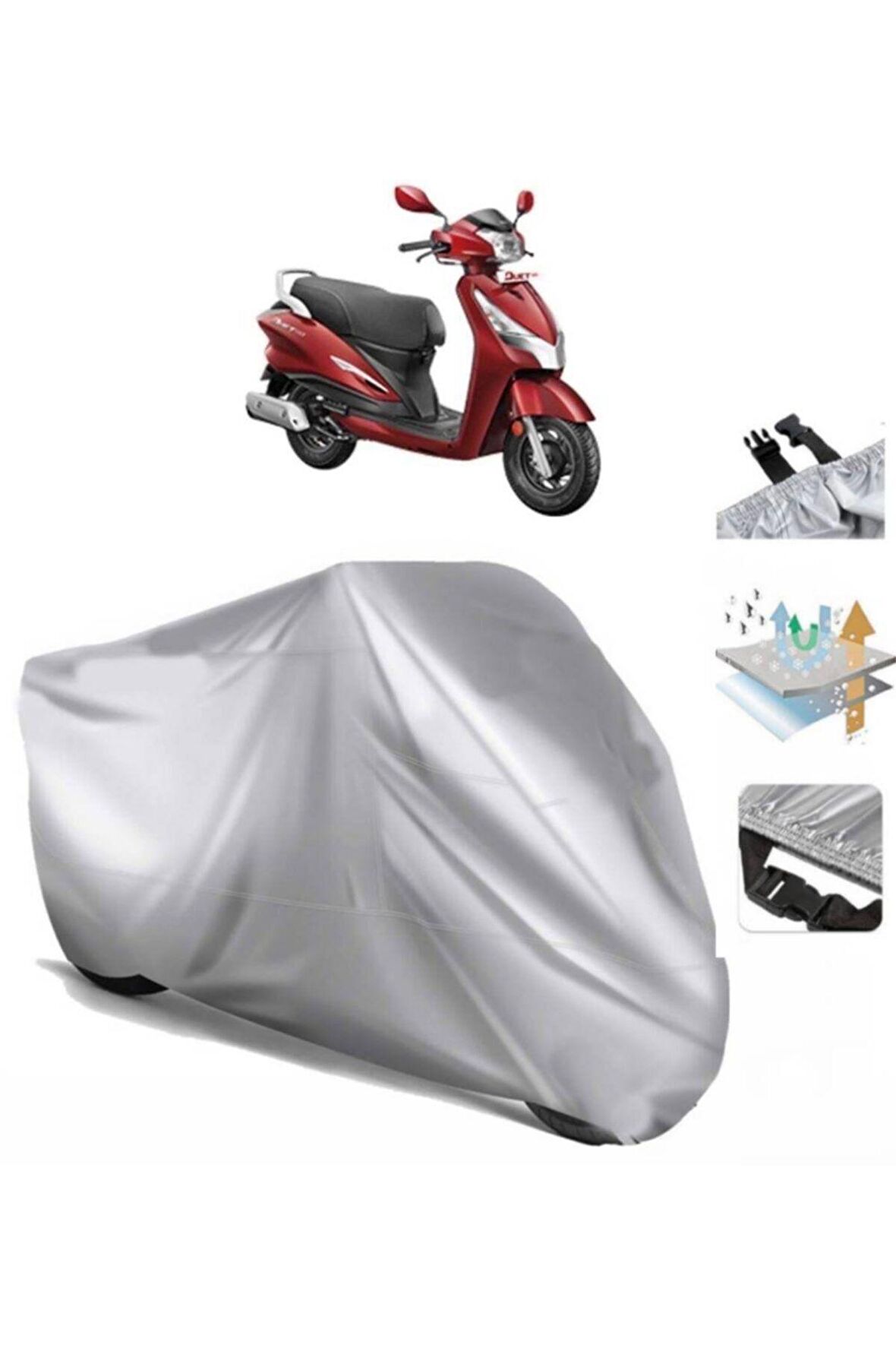 Hero Duet 125 Motosiklet Brandası Arka Çanta Uyumlu (bağlantı Tokalı)