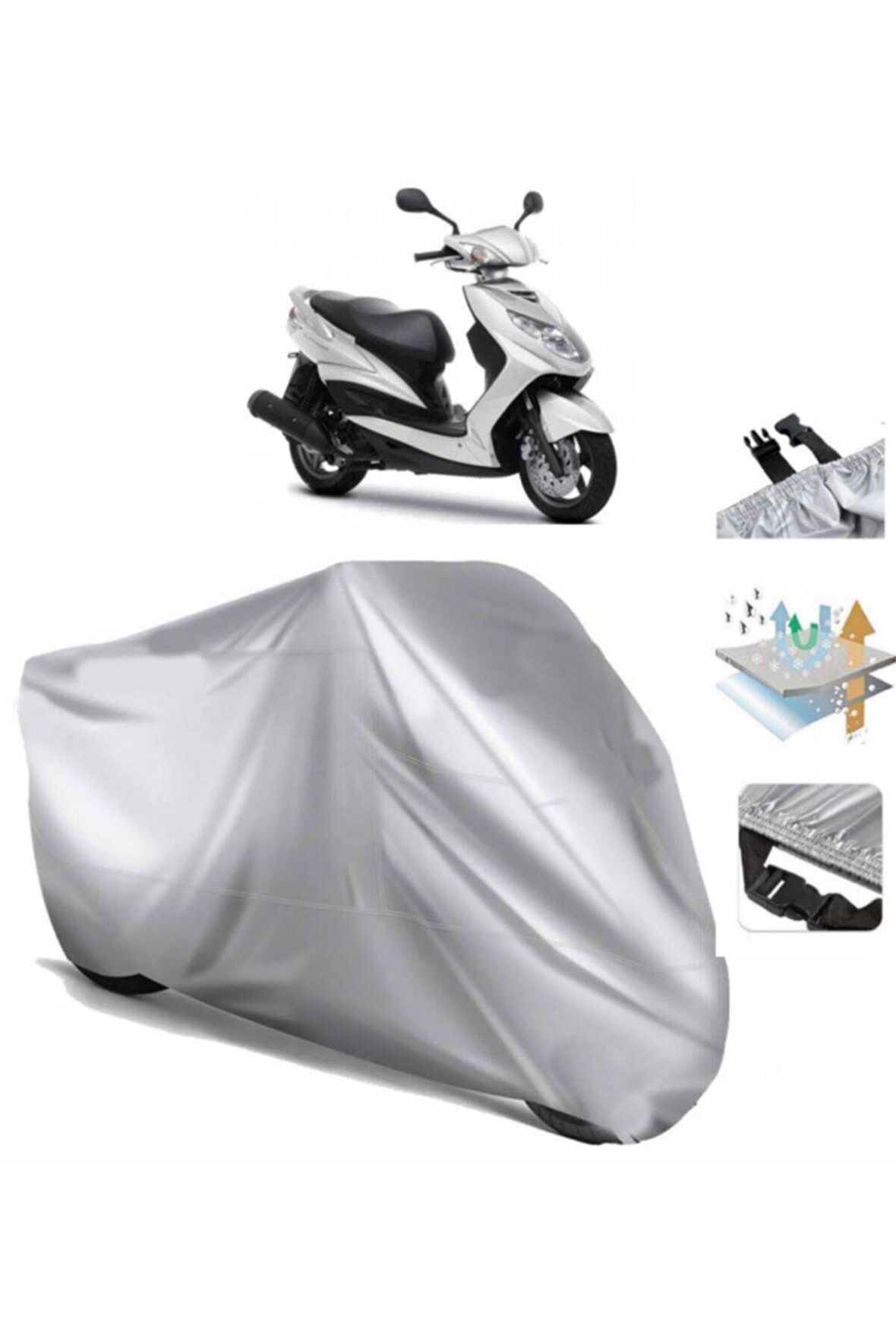 Yamaha Cygnus X Motosiklet Brandası Arka Çanta Uyumlu (bağlantı Tokalı)